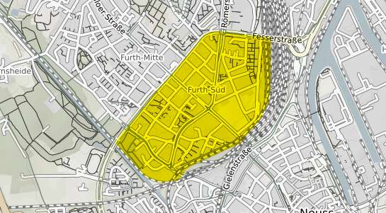 Immobilienpreisekarte Neuss Furth S&uuml;d